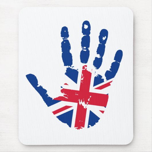 United Kingdom Flag Handprint Mousepad (Vorne)