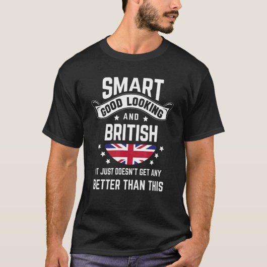 United Kingdom Flag Native Pride British Roots T-Shirt (Vorderseite)
