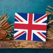 United Kingdom Flag Plaque Fotoplatte (Seite)