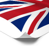 United Kingdom Flag Poster Print (Ecke)