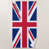 United Kingdom Flag Splendid Patriotic Strandtuch (Vorderseite)