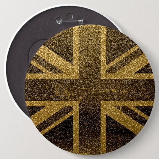 United Kingdom Flag Vintag #2 Button (Vorne & Hinten)