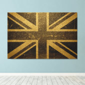 United Kingdom Flag Vintag #2 Leinwanddruck (Insitu (Holzboden))