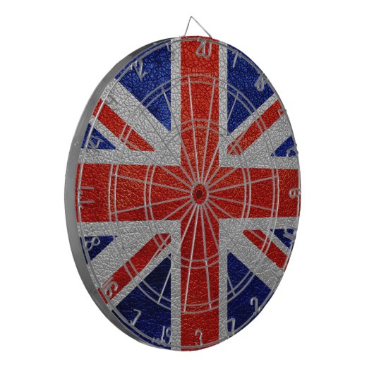 United Kingdom Flag Vintag Dartscheibe (Vorderseite Links)