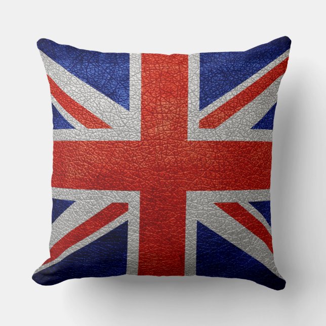 United Kingdom Flag Vintag Kissen (Vorderseite)