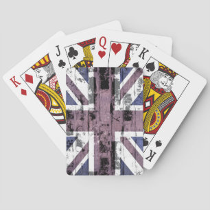 United Kingdom Flag Vintag Spielkarten