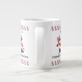 United Kingdom Flag Within Map Design - Souvenirs Jumbo-Tasse (Rückseite)