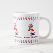 United Kingdom Flag Within Map Design - Souvenirs Jumbo-Tasse (Rechts)
