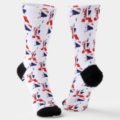 United Kingdom Flag Within Map Design - Souvenirs Socken (Gewinkelt)
