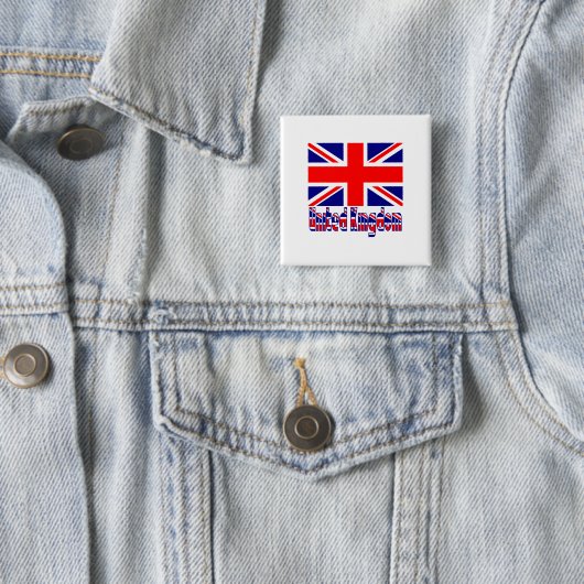 United Kingdom Flag & Word Button (Beispiel)