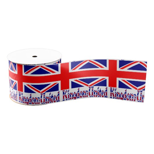 United Kingdom Flg and Word Vinque Ripsband (Spule)