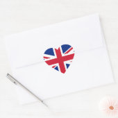 United Kingdom Herz-Aufkleber (Umschlag)