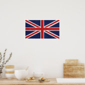 United Kingdom Jack Flag 24"X13.57" Poster (Küche)