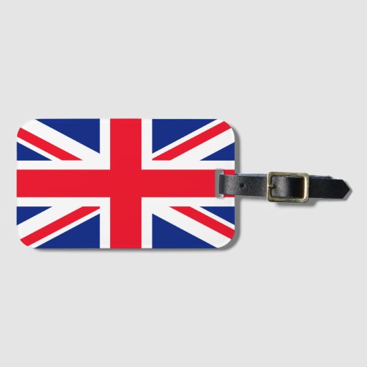 United Kingdom Jack Flag Gepäckanhänger (Vorderseite (Horizontal))