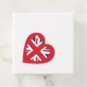 United Kingdom Jack Flag Heart Geschenkanhänger (Beispiel)