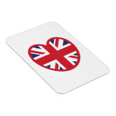 United Kingdom Jack Flag Heart Magnet (Rechte Seite)