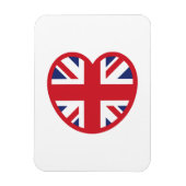 United Kingdom Jack Flag Heart Magnet (Vertikal)
