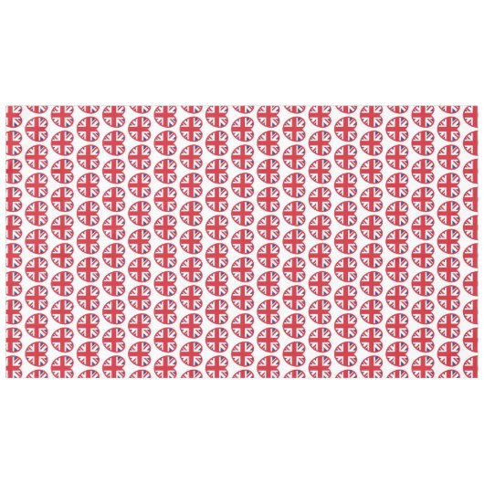 United Kingdom Jack Flag Heart Tischdecke (Vorderseite (Horizontal))