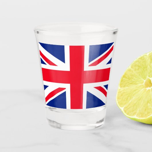 United Kingdom Jack Flag Schnapsglas (Vorderseite)