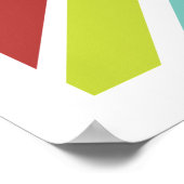 United Kingdom multicolor flag print Poster (Ecke)