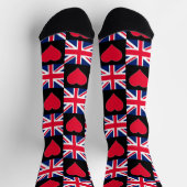 United Kingdom National Flag UK Pride Patriotic Socken (Oben)