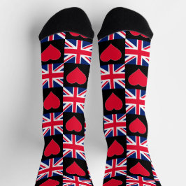 United Kingdom National Flag UK Pride Patriotic Socken