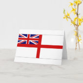 United Kingdom Naval Ensign White Ensign Karte (Gelbe Blume)