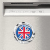 United Kingdom Round Emblem Magnet (In Situ (Geschirrspüler))