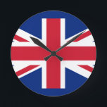 united kingdom runde wanduhr<br><div class="desc">Flag of the United Kingdom. Fully customizable.</div>