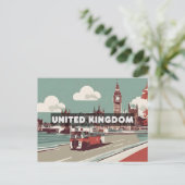 United Kingdom Travel London Postcard Postkarte (Stehend Vorderseite)