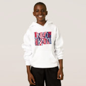 United Kingdom UK flag BY MASANSER PIXELAT Hoodie (Vorne ganz)