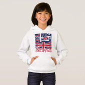 United Kingdom UK flag BY MASANSER PIXELAT Hoodie (Vorne ganz)