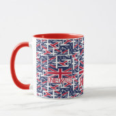 United Kingdom UK flag BY MASANSER PIXELAT Tasse (Links)