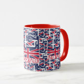 United Kingdom UK flag BY MASANSER PIXELAT Tasse (VorderseiteRechts)