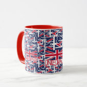 United Kingdom UK flag BY MASANSER PIXELAT Tasse (Vorderseite Links)