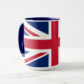 United Kingdom Union Jack Flag Personalized Mug Tasse (Vorderseite Links)