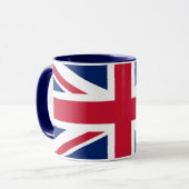United Kingdom Union Jack Flag Personalized Mug Tasse (Vorderseite Links)