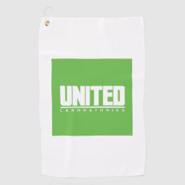 United Laboratories Logo Golf Towel Golfhandtuch