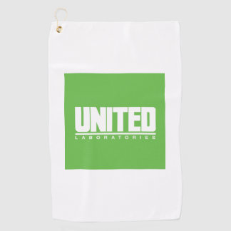 United Laboratories Logo Golf Towel Golfhandtuch