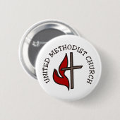 United Methodist Church Button (Vorne & Hinten)