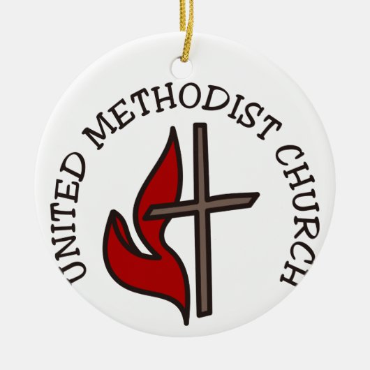 United Methodist Church Keramik Ornament (Vorne)