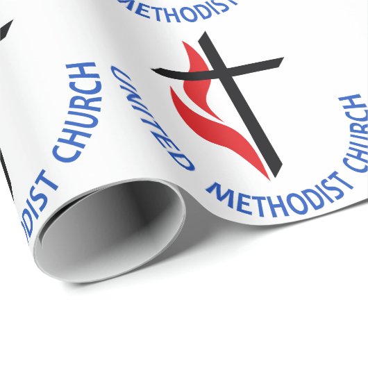 United Methodist Geschenkpapier (Rolleneckpunkt)