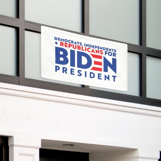 United mit Biden-Banner Banner (Äußeres Gebäude)