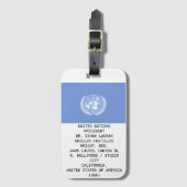 UNITED NATIONS GEPÄCKANHÄNGER (Vorderseite Vertikal)