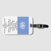 UNITED NATIONS GEPÄCKANHÄNGER (Vorderseite (Horizontal))