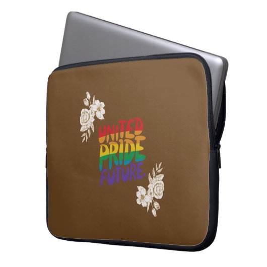 United Pride Future Laptopschutzhülle (Vorderseite Links)