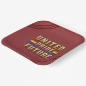 United Pride Future Paper Plate Pappteller (Gewinkelt)