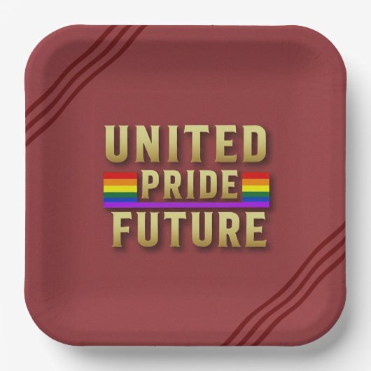 United Pride Future Paper Plate Pappteller (Vorderseite)