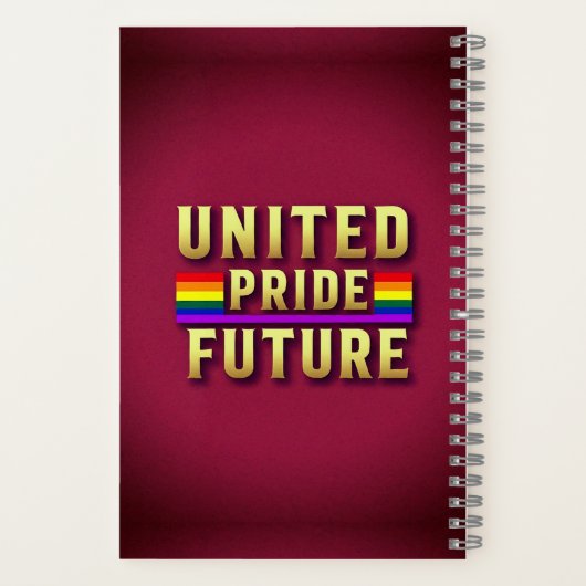 United Pride Future Spiral Notebook Notizblock (Rückseite)