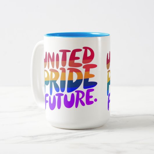 United Pride Future Zweifarbige Tasse (Vorderseite Links)